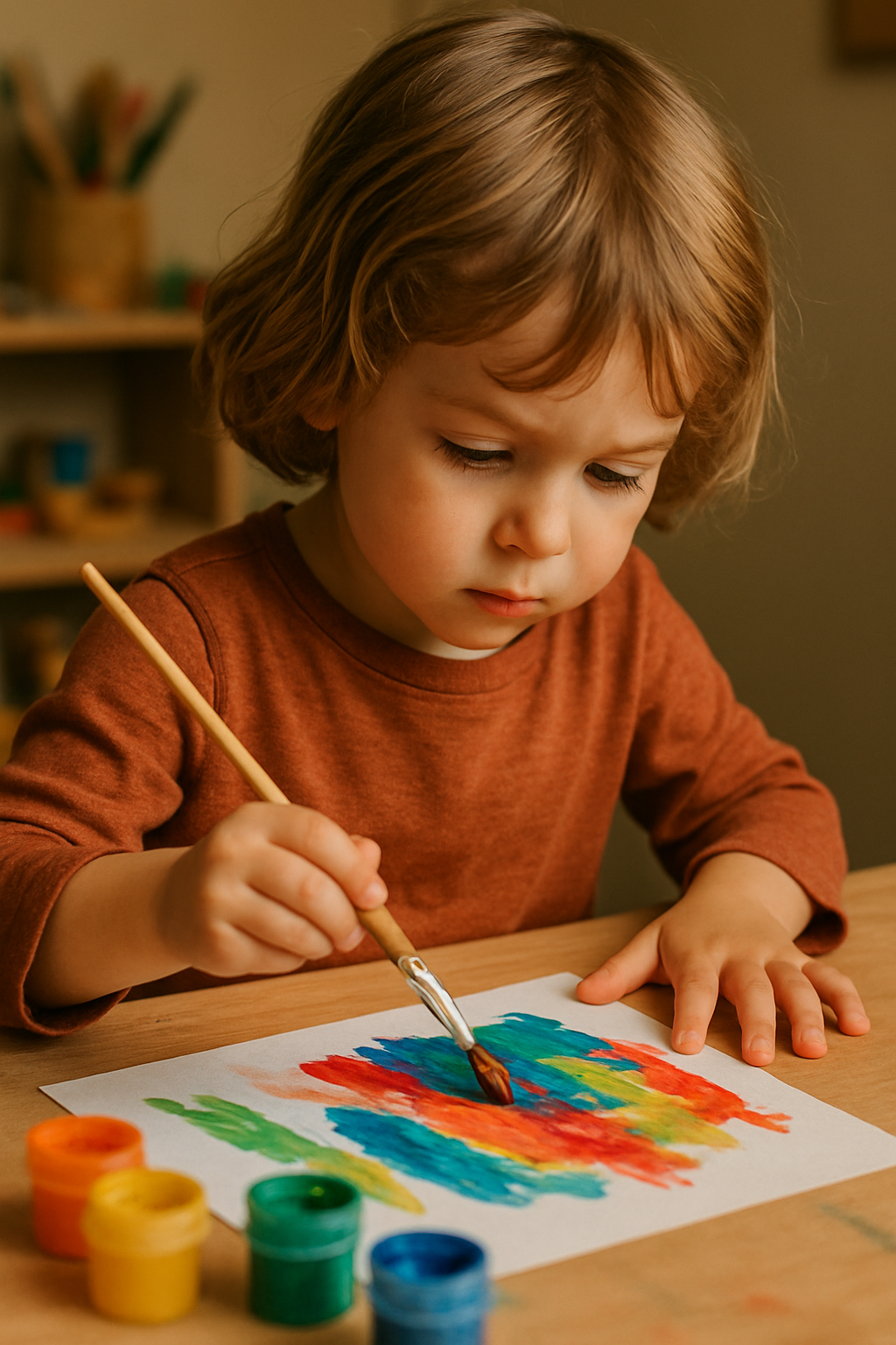 child painting 