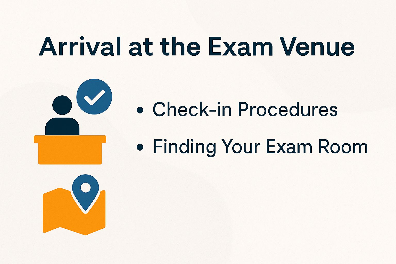 Arrival at the Exam Venue