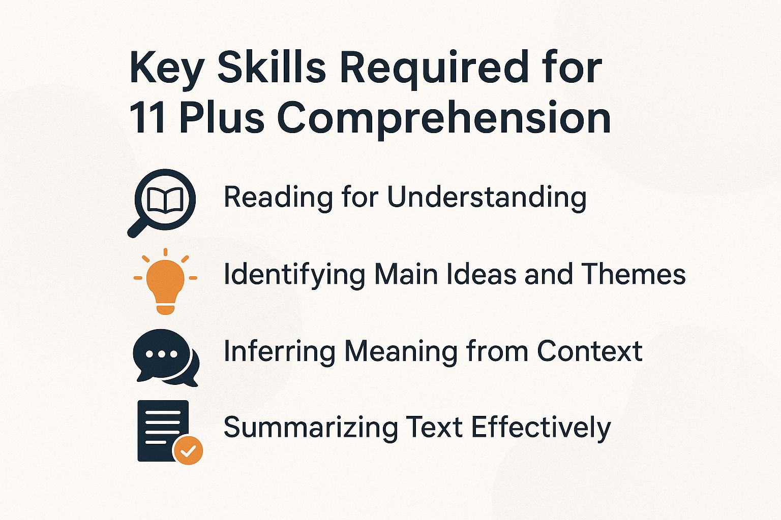 Key Skills Required for 11 Plus Comprehension