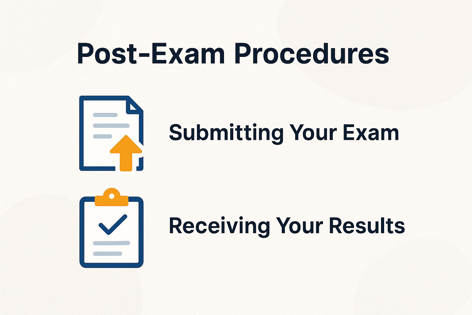 Post-Exam Procedures