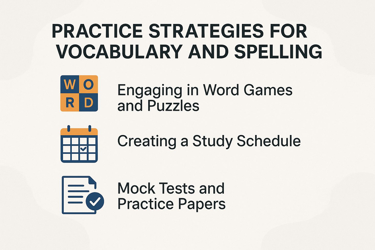 Practice Strategies for Vocabulary and Spelling