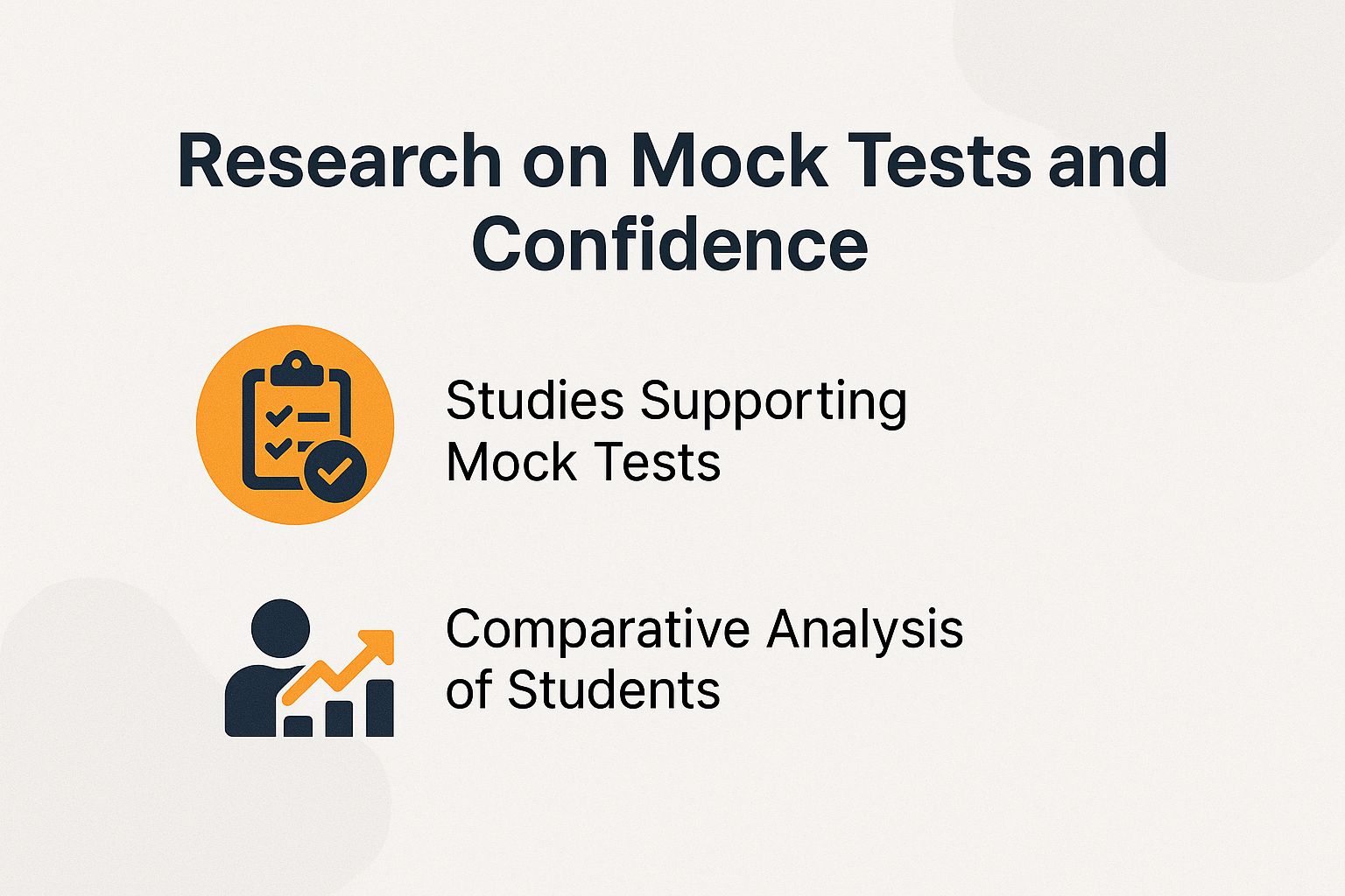 Research on Mock Tests and Confidence