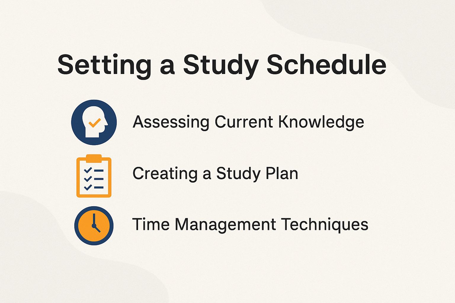 Setting a Study Schedule