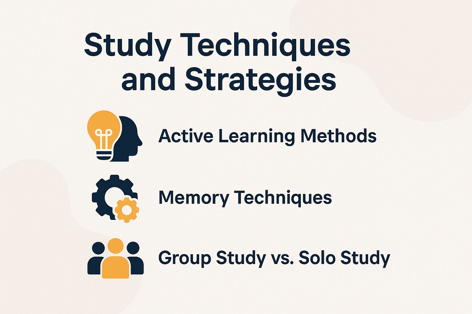 Study Techniques and Strategies