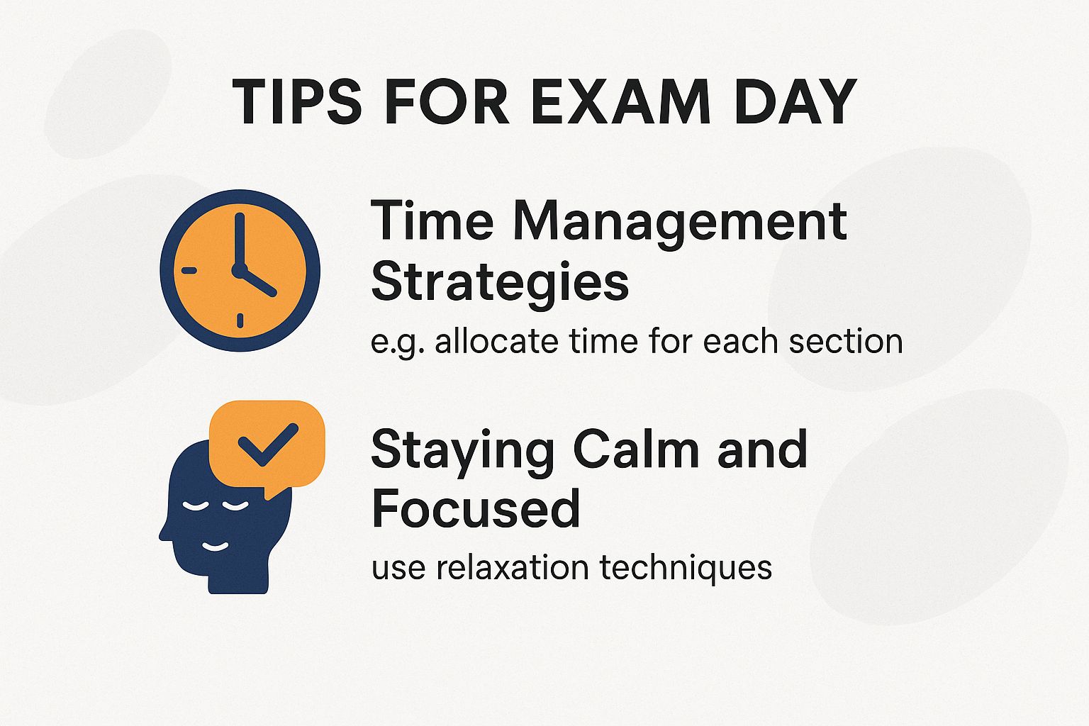 Tips for Exam Day