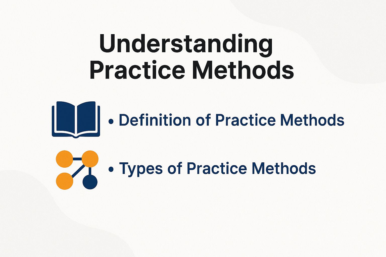 Understanding Practice Methods