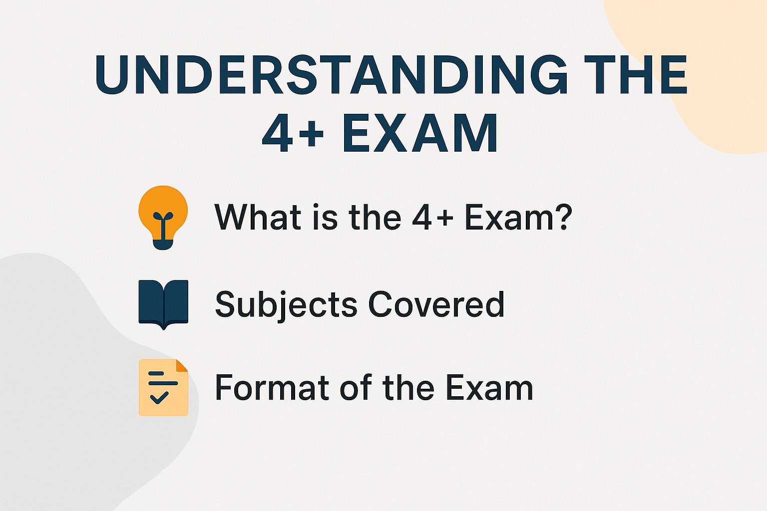 Understanding the 4+ Exam